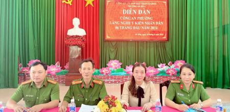 DIỄN ĐÀN CÔNG AN LẮNG NGHE Ý KIẾN NGƯỜI DÂN 06 THÁNG ĐẦU NĂM 2024 DIỄN ĐÀN CÔNG AN LẮNG NGHE Ý KIẾN NGƯỜI DÂN 06 THÁNG ĐẦU NĂM 2024